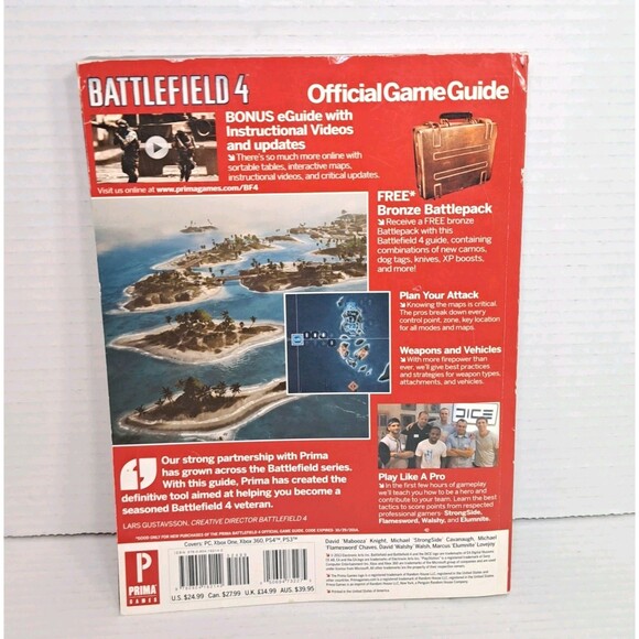 Battlefield 4 Official Strategy Game Guide Prima PC PS3 PS4 Xbox 360 Xbox One - Picture 2 of 4